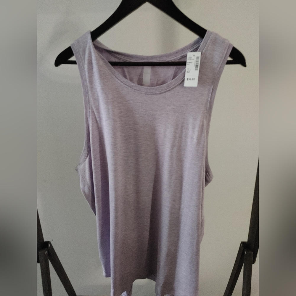 BNWT Reitmans HYBA Lilac Mauve Activewear Top Plus Size 2X